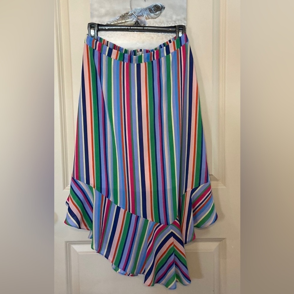 A new day women sz-S, stripped asymmetrical skirt- great gently used garment - Picture 2 of 12